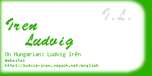 iren ludvig business card